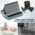 thumbnail image 4 of KDD Tablet Pillow Stand, iPad Tablet Stand Foldable Adjustable Holder with Stylus Mount for Desk Bed Couch and Lap, Grey, 4 of 9