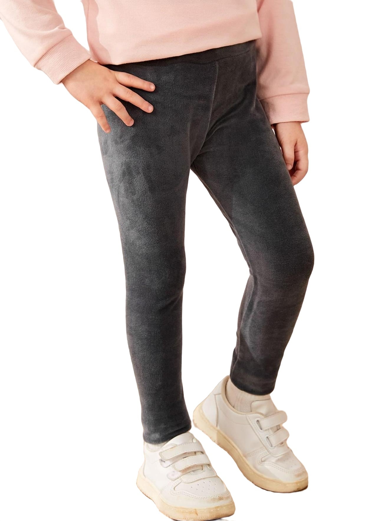 Girls dark grey on sale leggings