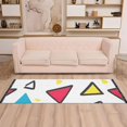 thumbnail image 2 of Yayeee Hallway Runner Rug 2'x6' Non Slip Machine Washable with Rubber Backing, Red Triangles, 2 of 8