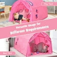thumbnail image 4 of POINTERTECK Tente de Lit pour Enfants Tente de Jeu Maisonnette Portable Lit Simple avec Sac de Transport Bleu, 4 of 10