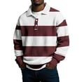 thumbnail image 1 of Mens Manga Larga Vintage de Moda Impresión Casual Color Sólido Botón Turndown Collar Camisa para el Verano Al Aire Libre, 1 of 5