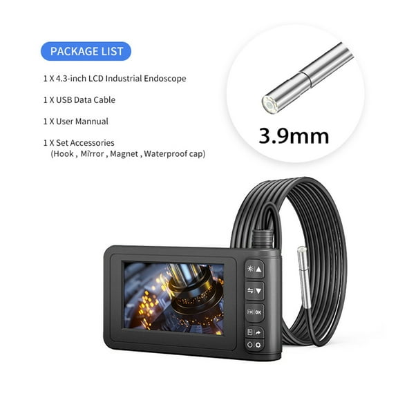 1080P Single & Dual Digital Borescope Inspection Camera With 4.3" LCD Screen IP67 Waterproof Sewer Camera For Car Home Pipe , User-Friendly Borescopes