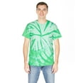 thumbnail image 2 of Dyenomite 200TT Solid Pinwheel Tie Dye T-Shirt - Kelly, 2X, 2 of 2