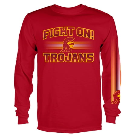 Usc Trojan Gear - Men's Cardinal USC Trojans Arbiter Long Sleeve T-Shirt