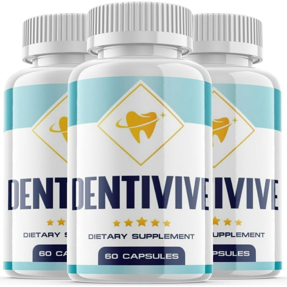 (3 Pack) Dentivive - Advanced Oral Probiotics Formula for Healthy Teeth and Gums, Fresh Breath, Ear, Nose, Throat, and Immune Health Supplement - 180 Capsules