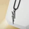 thumbnail image 6 of Sunsanly 1Pc/3Pcs Lightning Bolt Necklace Thunder Minimalist Pendant Thunder Pendant Chain Unisex Jewelry Charm Inspirational Gift, 6 of 8