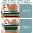 thumbnail image 3 of Contenedor para Croquetas, Caja Hermética de Almacenamiento de Comida Alimento para Mascota Perro Gato, Gran Capacidad Dispensador Plegable con Tapa Deslizante para Arroz Cereal Grano Diverso, 3 of 4