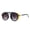 Black yellow, variant on Retro Windproof Sunglasses, UV400 Protection, Vintage Style, Resin Lens, Plastic Frame, High Strength, Model 599