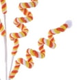thumbnail image 2 of 29" Velvet Rope Pom Pom Spray: Candy Corn, 2 of 4