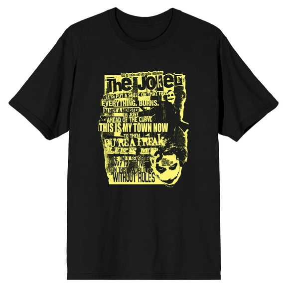 The Joker This Is My Town Men's Black Graphic Tee-S