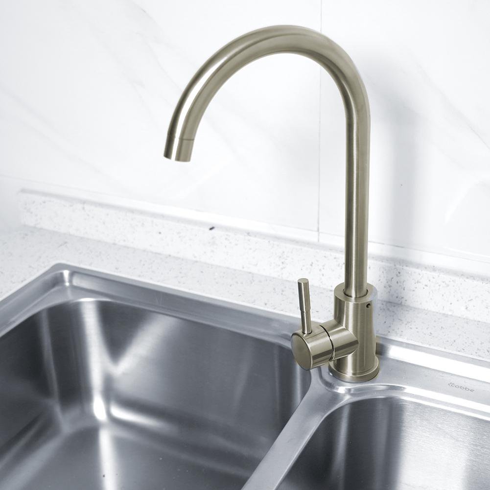 Topincn Uk Standard G1 2 Brushed Stainless Steel Cold Hot Water