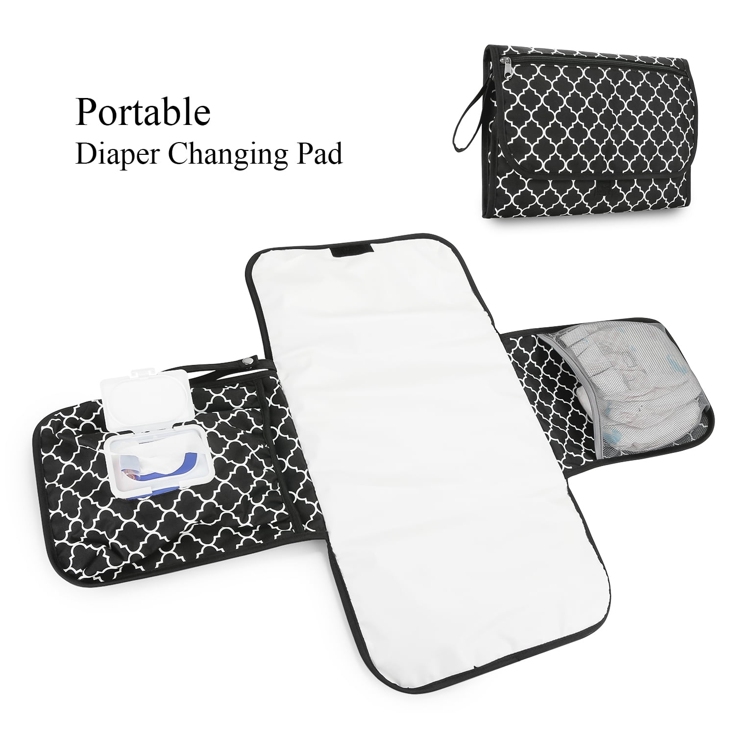 Travel changing mat hotsell with wipes case