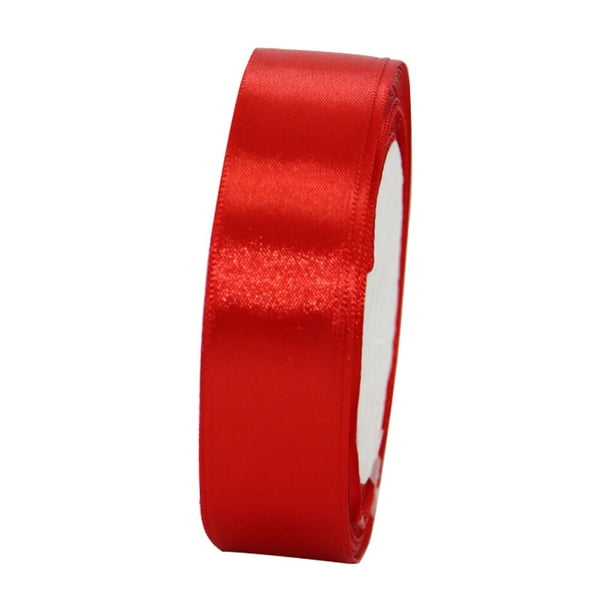 Moyic 22M/rollo de regalo embalaje satén DIY cinta Artificial Favor bolsa envoltura álbum de recortes cinta para manualidades Kits de decoración para fiestas Gran rojo 2cm Moyic HA002027-11