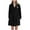 YPR1-Black, variant on Meichang Hooded Robe for Women Fleece Long Sleeve Winter Robe Fluffy Fuzzy Kimono Robes Soft Cozy Pockets Homewear with Belt