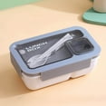 thumbnail image 2 of Portable Plastic Partition Integrated Lunch Box, Multi-functional Light Food Bento Box, 2 of 4