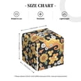 thumbnail image 4 of Balery Mushrooms Honeycomb Porta Pañuelos de Cuero con Estampado – Funda Moderna Cuadrada para Caja de Pañuelos, Dispensador 5x5x5'', 4 of 7