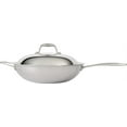 thumbnail image 3 of Tramontina Signature 12.5-Inch Tri-Ply Clad Stainless Steel Wok, Induction Ready, Oven-Safe, Dishwasher Safe, 3 of 9
