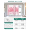 thumbnail image 6 of Eucalyptus Pink Tie Up Curtains for Windows 63 Inch Length Balloon Curtains Kitchen Adjustable Balloon Window Shade Stripes Bottle Flower Cactus Plant Tie Up Valance Bathroom Curtain Window 52"x63", 6 of 6