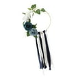 thumbnail image 1 of Guirnalda de flores artificiales de bienvenida con encaje para decoración de bodas. Azul, 1 of 9