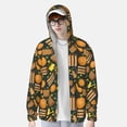 thumbnail image 2 of Pofeuu Autumn Harvest Pumpkin Basket Print Sun Protection Outdoor Lightweight Full Zip UV Cooling Hoodie Long Sleeve Summer Clothing for Outdoor Hiking-X-Large, 2 of 7