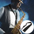 thumbnail image 3 of EeaseCA Adjustable Sax Saxophone Nylon Neck Strap Harness Belt with Spring Hook (Black), 3 of 7