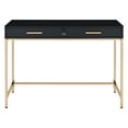 thumbnail image 4 of Alios Desk with Black Gloss Finish and Rose Gold Metal Frame, 4 of 11