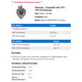 thumbnail image 2 of Alternator - Compatible with 1987 - 1993 Ford Mustang 1988 1989 1990 1991 1992, 2 of 2