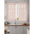 thumbnail image 2 of Orange Stripe Curtains 54 Inch Length,Sheer Curtains for Bedroom Living Room Window Modern Abstract Art Vertical Stripes Beige Rod Pocket Drapes Kitchen Curtains Small Half Window 42"x54" 2 Panels, 2 of 7