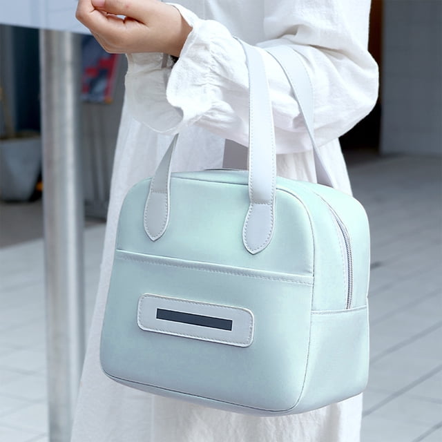 YIMWNYI Lunch Bag Sac à Riz Isolé, Grande Capacité, Imperméable, Sac à Lunch de Bureau, Rangement Portatif, Conservation des Aliments, Design Élégant, Sac Isotherme Portable