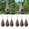 thumbnail image 4 of 6 Pack Bird House, Hanging Birdhouse Bird Nest Fiber Hand-Woven Roosting, 4 of 5