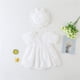 thumbnail image 2 of Gibobby Mameluco niña Ropa para bebé recién nacido, mono de encaje, mono con volantes, mono de manga corta, conjunto de trajes para(Blanco, 3-6 Meses), 2 of 5