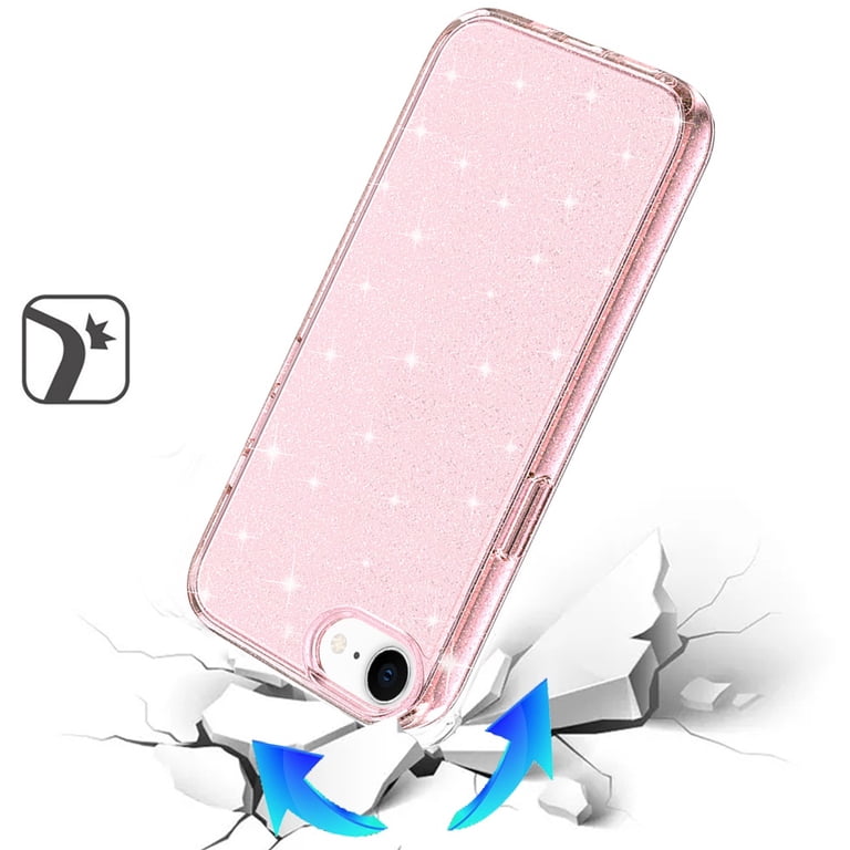 For Apple iPhone 16e Case, Transparent Glitter Shiny Sparkle Bling TPU Rubber Hard Back Hybrid Frame Shockproof Phone Cover (Pink) - Walmart.com For Apple iPhone 16e Case, Transparent Glitter Shiny Sparkle Bling TPU Rubber Hard Back Hybrid Frame Shockproof Phone Cover (Pink) - Walmart.com