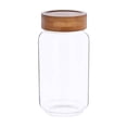thumbnail image 1 of Frasco Hometrends de Vidrio con Tapa de Bambú para Almacenamiento de Alimentos de 800 ml., 1 of 4
