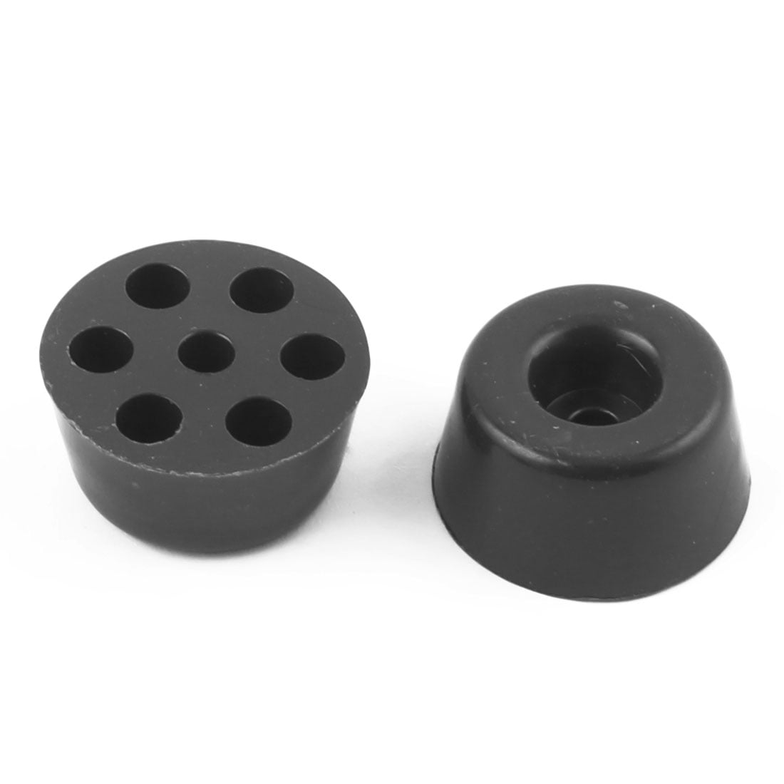 Furniture Table Chair Plastic End Foot Pads Caps Leg Tips Black 20mm