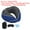 Blue, variant on Uxcell Travel Pillow, Plane Sleeping Pillow with Earplugs Eye Masking for Train, Dark Gray