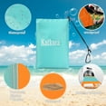 thumbnail image 3 of Beach Blanket, Picnic Mat 108" x 85", Outdoor Waterproof Sandproof Camping Travel, Green, 3 of 6