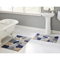 thumbnail image 1 of Chesapeake Pebbles 2 pc Blue Sienna Bath Rug Set (21"x34" & 24"x40"), 1 of 6