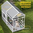 Curated visual reference: Gallery Detail: Pawhut Outdoor Dog House 79 L Wooden Dog House With