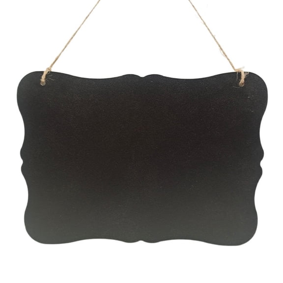 Pizarra de tiza de doble cara de madera FANBODTA 23x17 cm