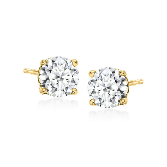 Ross-Simons 1.00 ct. t.w. Lab-Grown Diamond Stud Earrings in 14kt Yellow Gold, Women's, Adult