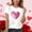 White, variant on BRGZLK Children Valentine Day Tshirts Trendy Casual Cute Love Heart Print Graphic Round Neck Short Sleeve T Shirt Top Valentine's Gifts Tops Blue 10-11 Years