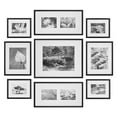 Gallery Perfect 9 Piece Black Photo Frame Gallery Wall Kit with