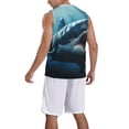 thumbnail image 2 of Honeii 3D Realistic Shark print basktball shirt for men and women, Unisex basketball jersey for Theme party-XX-Large, 2 of 6