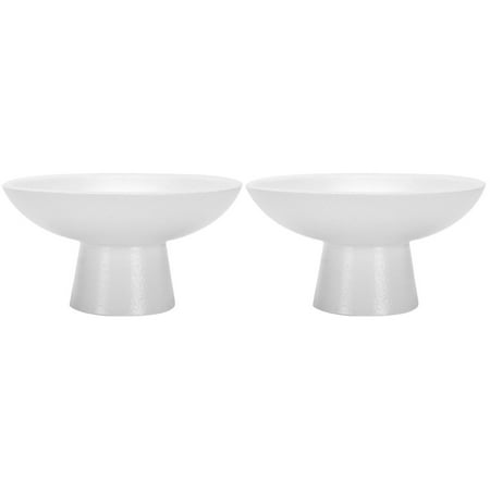 

2pcs Ceramic Serving Dish Decorative Fruit Bowl Dessert Display Stand Holder for Kitchen Centerpiece