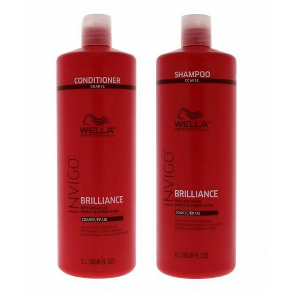 Wella Invigo Brilliance Shampoo and Conditioner Coarse 33.8oz Duo