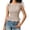 0617liKhaki, variant on Wang6 Women's Plaid Printed Tank Tops Causal Sleeveless Smocked Waist Tops Lace up Strap Tshirts Ladies Summer Going out Tees Top 0617liRD2 XS