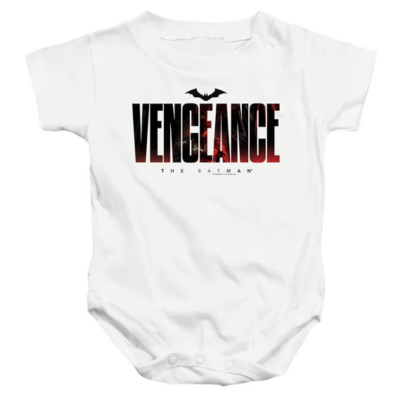 The Batman Vengeance For The Bat Unisex Infant Snap Suit for Baby (12 Months) White