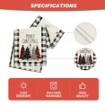 thumbnail image 5 of MOQIN Winter Christmas Table Runner Watercolor Red and Black Buffalo Plaid Christmas Trees Merry Xmas Runner, Kitchen Dining Table Decoration for Indoor Home Party 13 x 48 Inch, 5 of 8