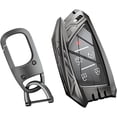 thumbnail image 1 of Zinc Alloy Key Fob Cover,Keychain,Full Protection Car Key Case for Cadillac Escalade ESV CT4 CT6 CT5 XTS XT4 XT5 Corvette C8 Smart Remote Keyless Keyshell Accessories,Gun Color,For Cadillac B, 1 of 7