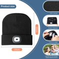 thumbnail image 4 of Gorro unisex con luz LED, recargable por USB, para correr, con linterna frontal superbrillante y manos libres, para correr y hacer senderismo (amarillo fluorescente), 4 of 4